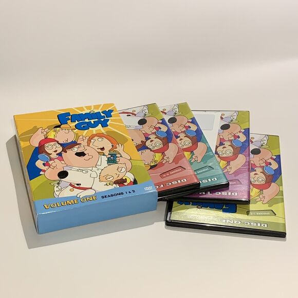 Family Guy Volume 1: Seasons 1 & 2 (DVD, 1999) 4 Disc Set - Picture 2 of 5